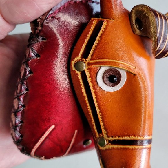 Horse Leather Wristlet Wallet Change Coin Purse Zip Closure Charm Western Pony - Picture 8 of 16